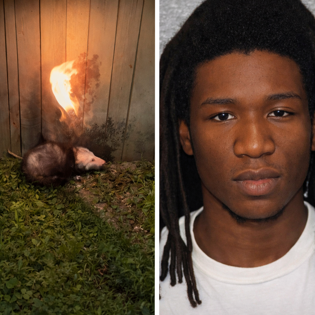Sign: Three People Set Live Possum on Fire, Laughing As They Record Gruesome Death